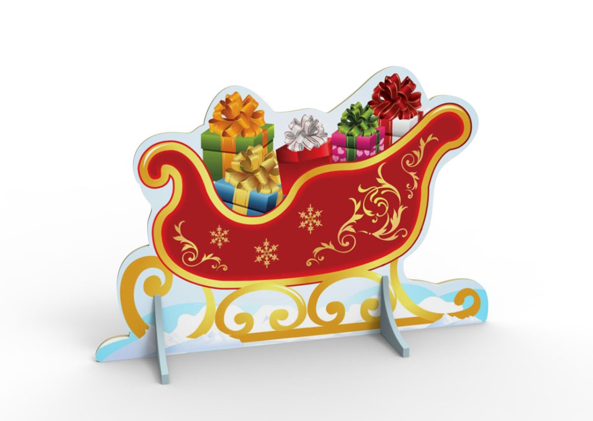Расписные сани Деда Мороза