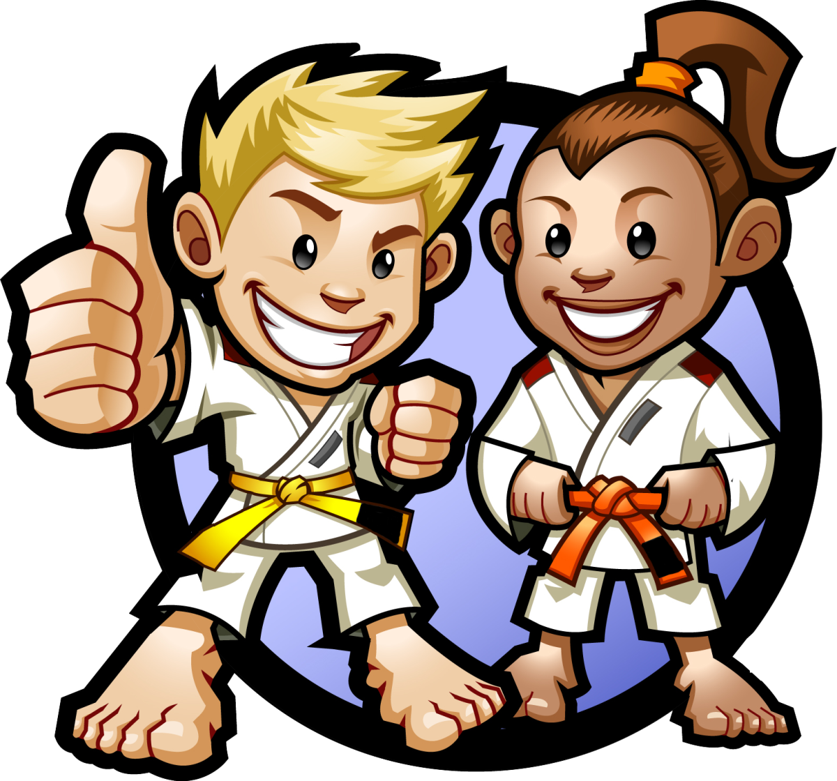 Дзюдо дети вектор