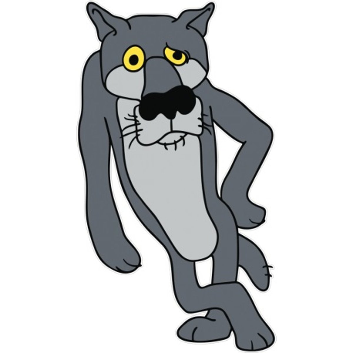 Волк из мультфильма Жилбыл пёс