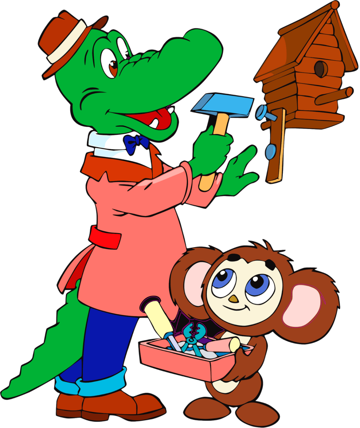 Чебурашка и крокодил Гена мультфильм