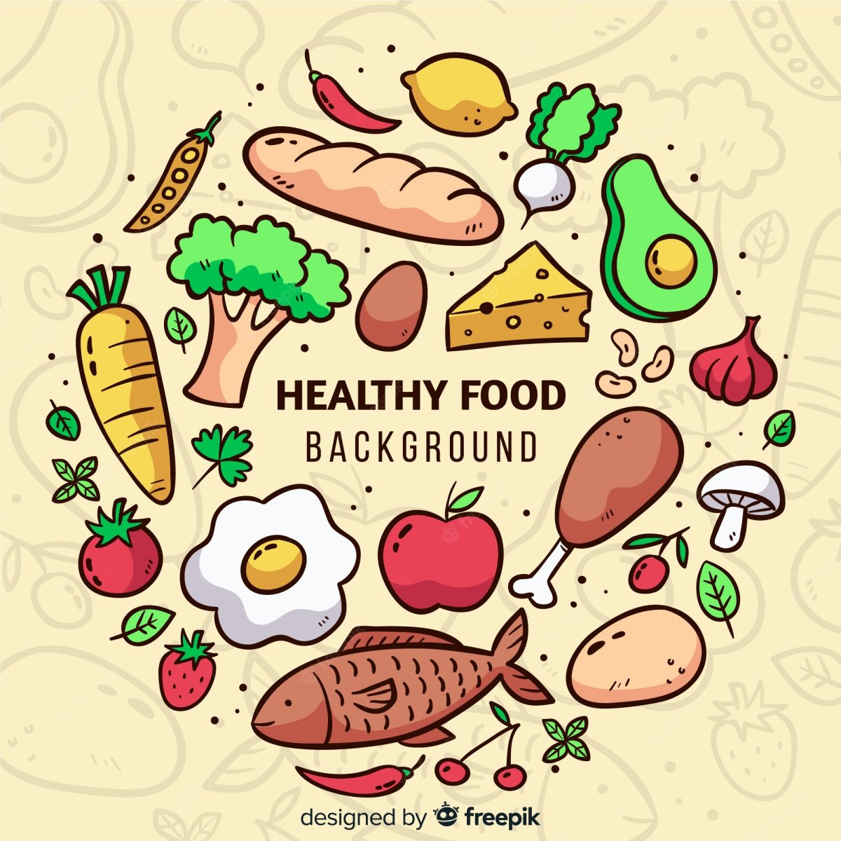 Healthy food вектор