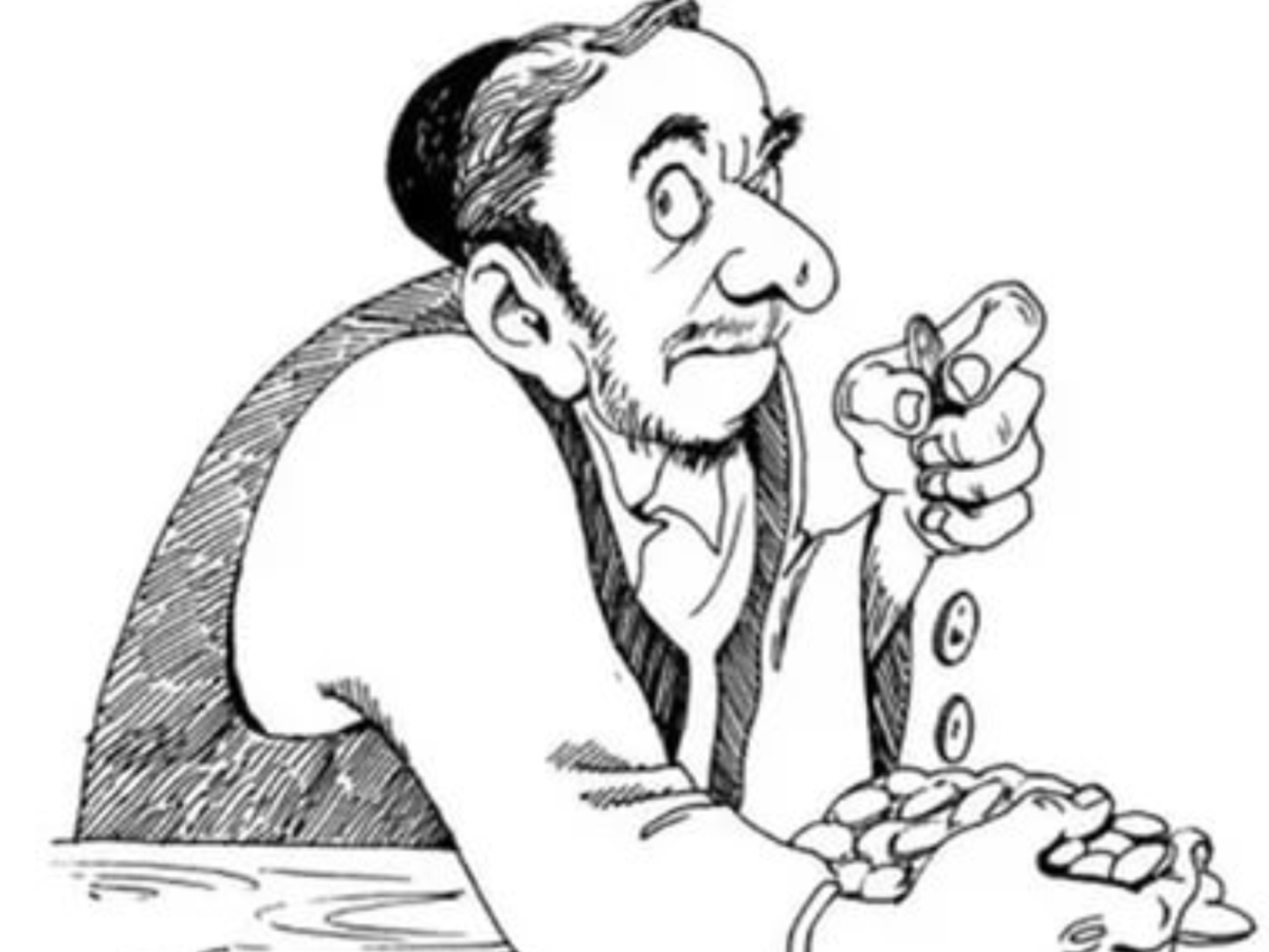 Человек в деньгах Алчность