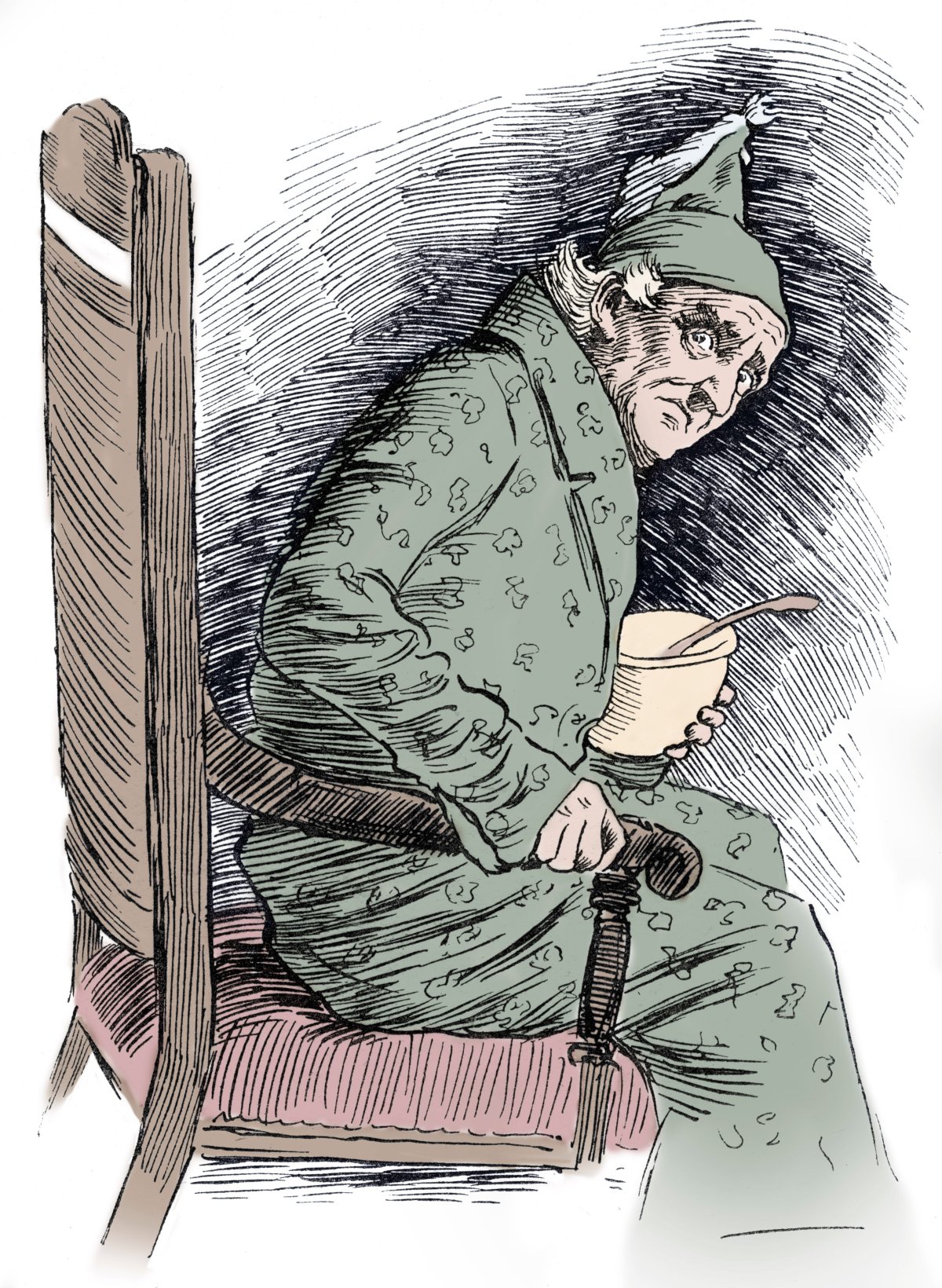 Эбенезер Скрудж карикатура