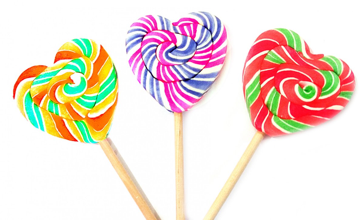 Красивые леденцы на палочке