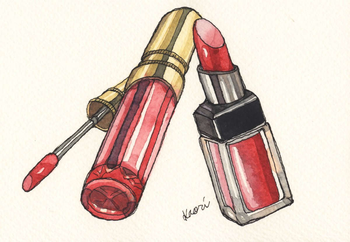 Скетч помада