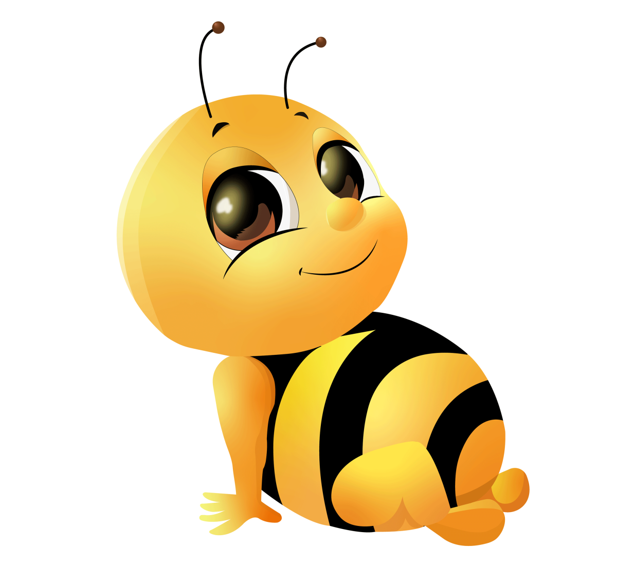 Пчелка улыбается