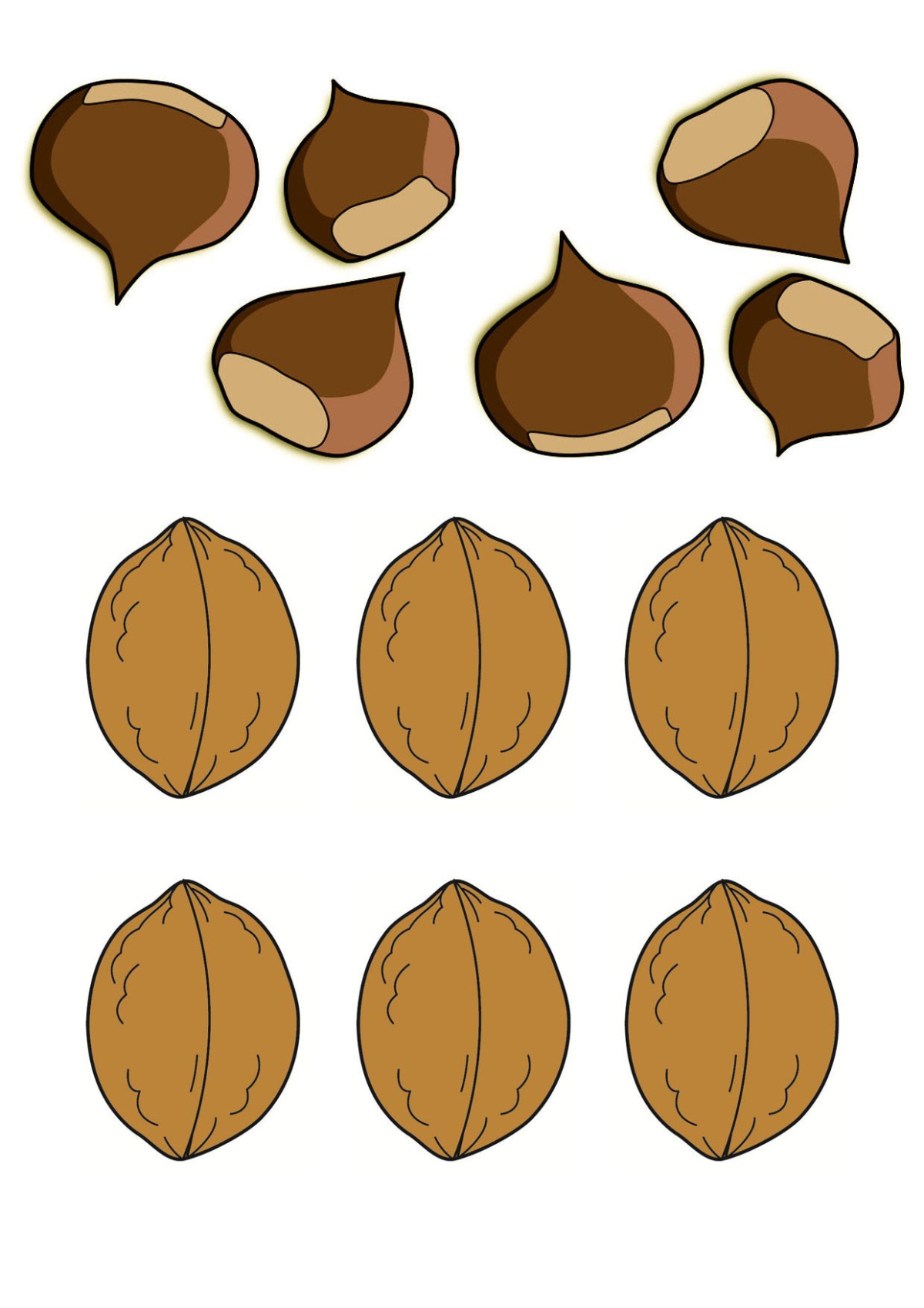 Орехи мультяшное