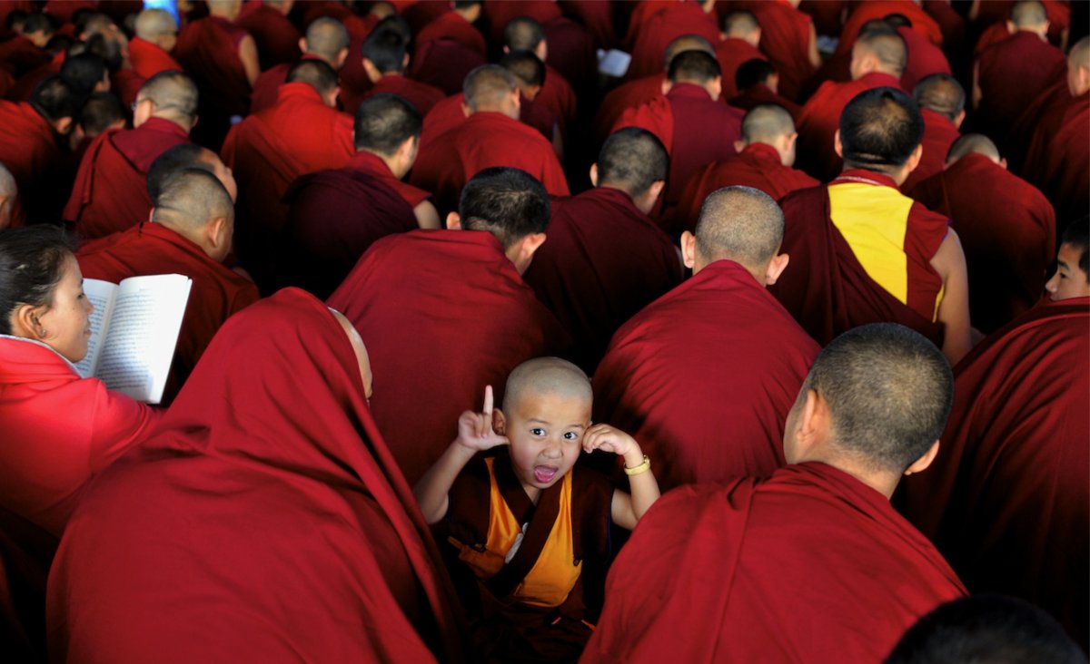 Тибетский монах Далай лама