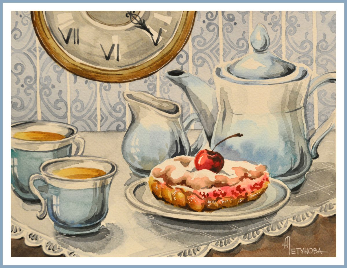 Картина на кухню чайная