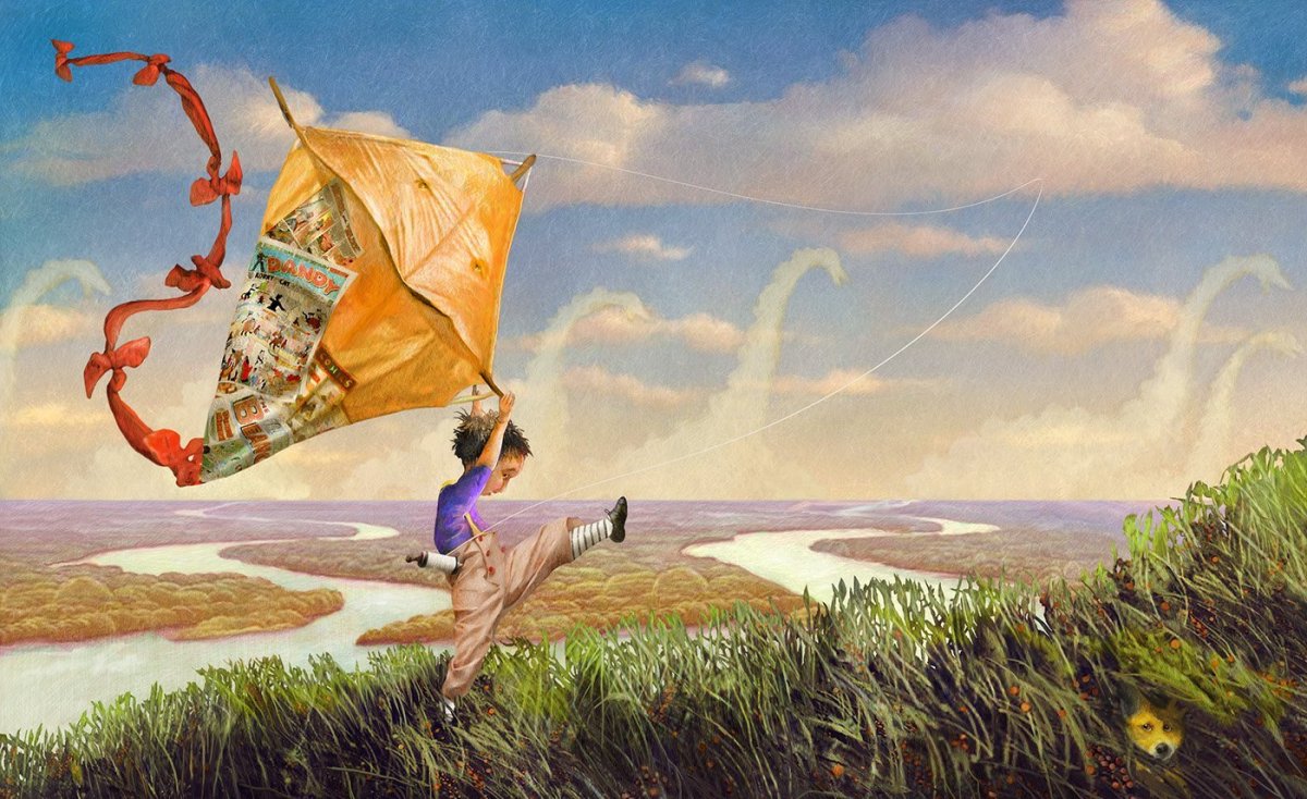 Мальчик с воздушным змеем