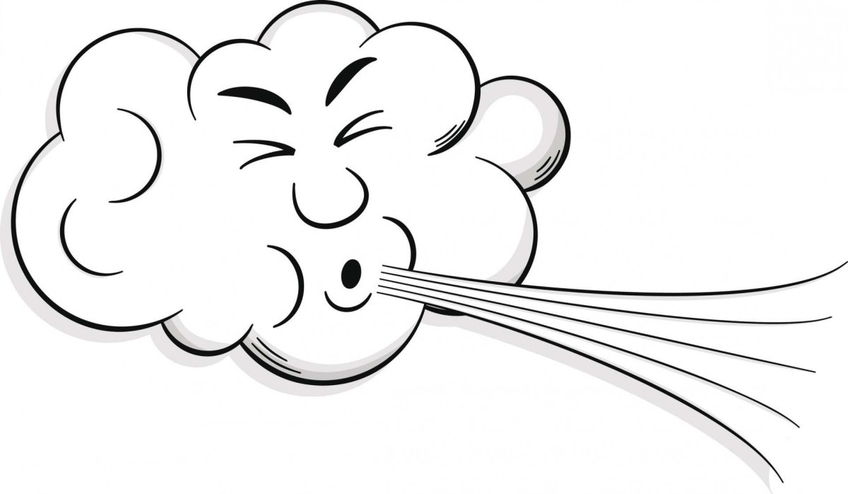 Ветер раскраска