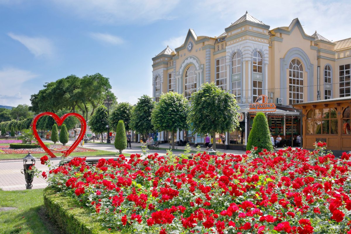 Кисловодск парк колоннада Долина роз