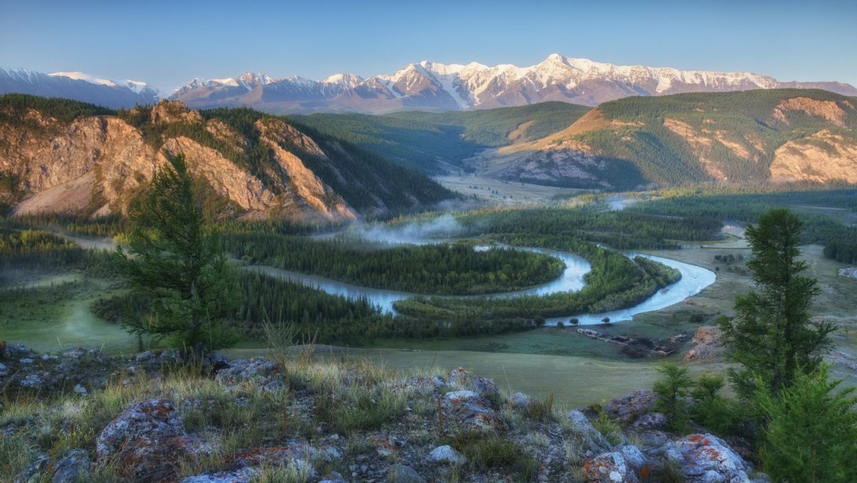 Долина реки Чуя горный Алтай