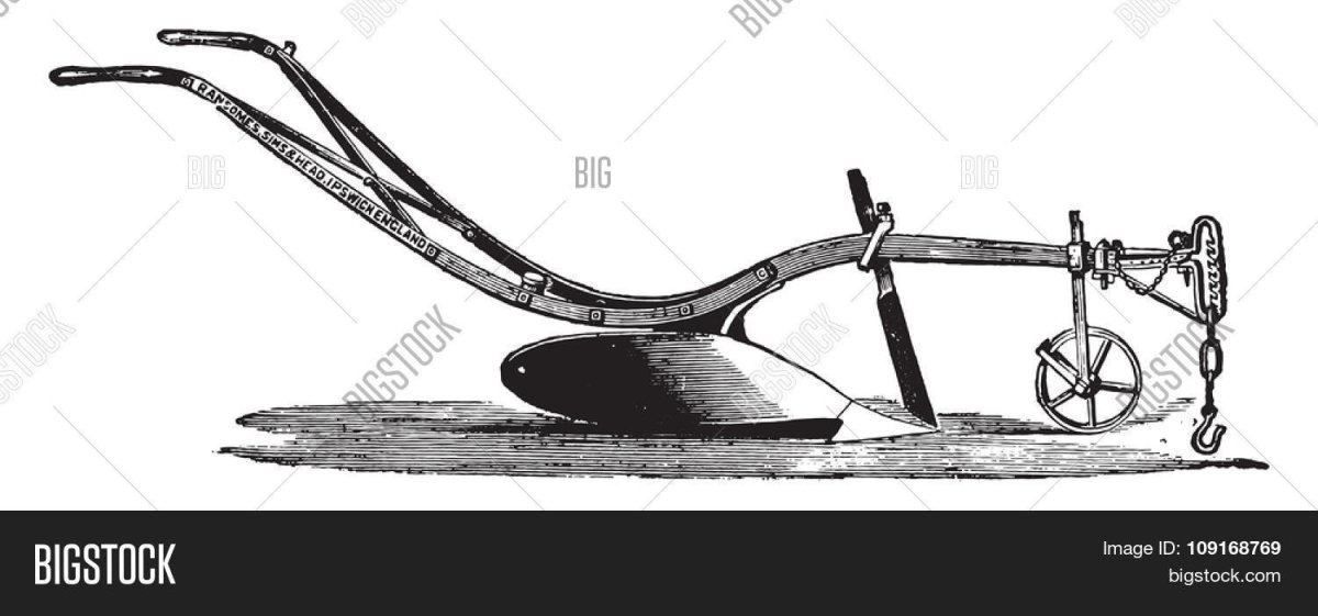 Плуг старинный детский