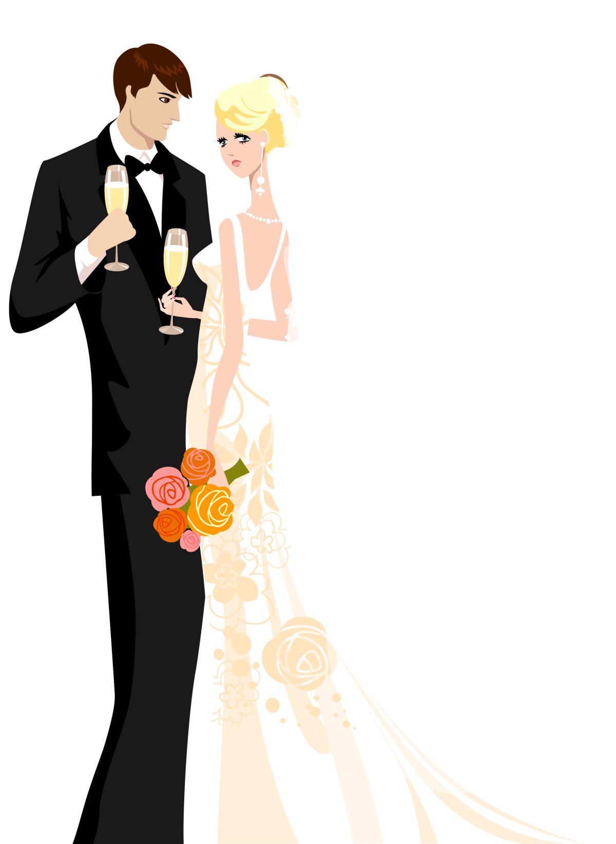 Мультяшный свадьба