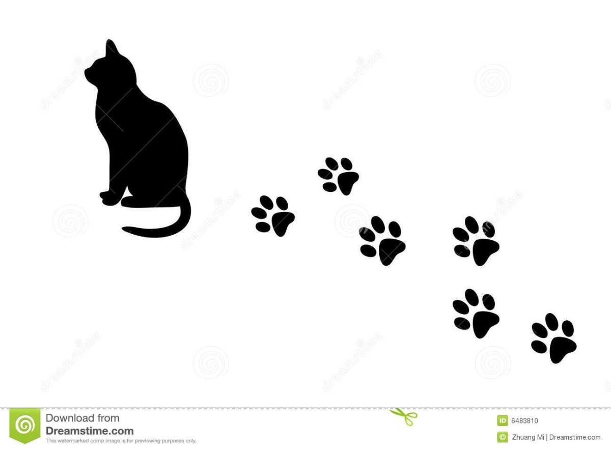 Лапка животного след