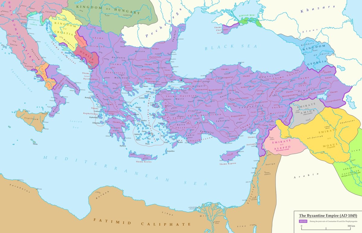 Византийская Империя 15 век карта