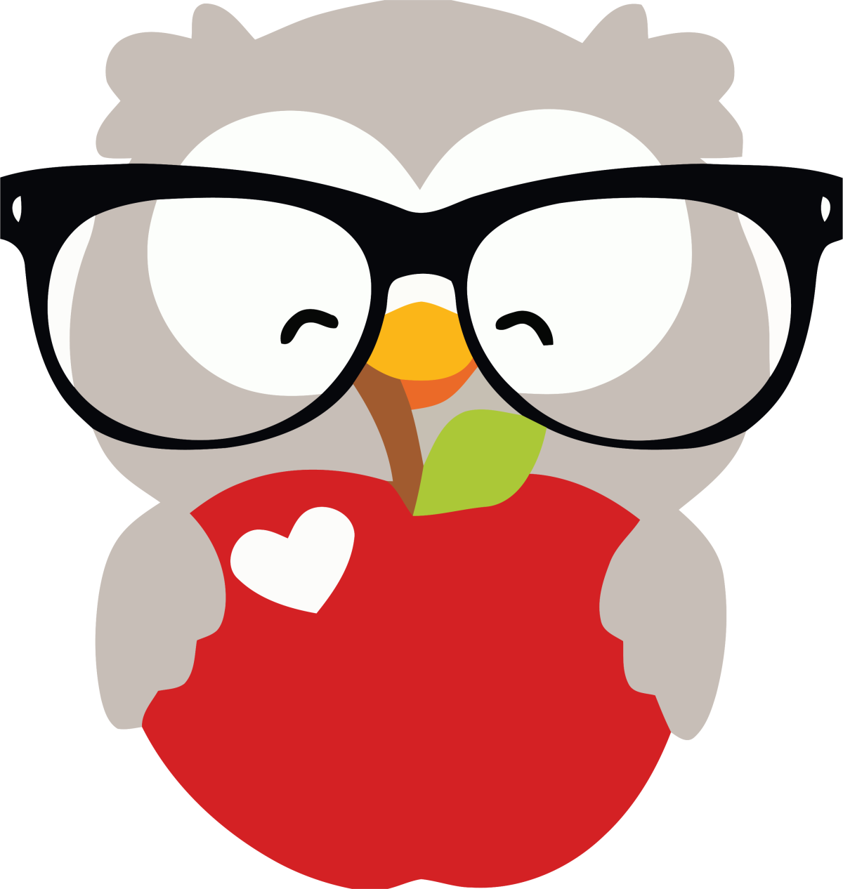 Сова на белом фоне