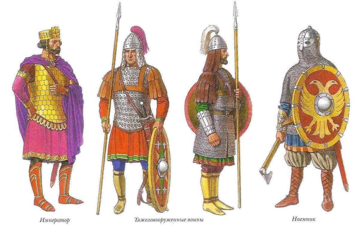 Византийские солдаты 10-11 век