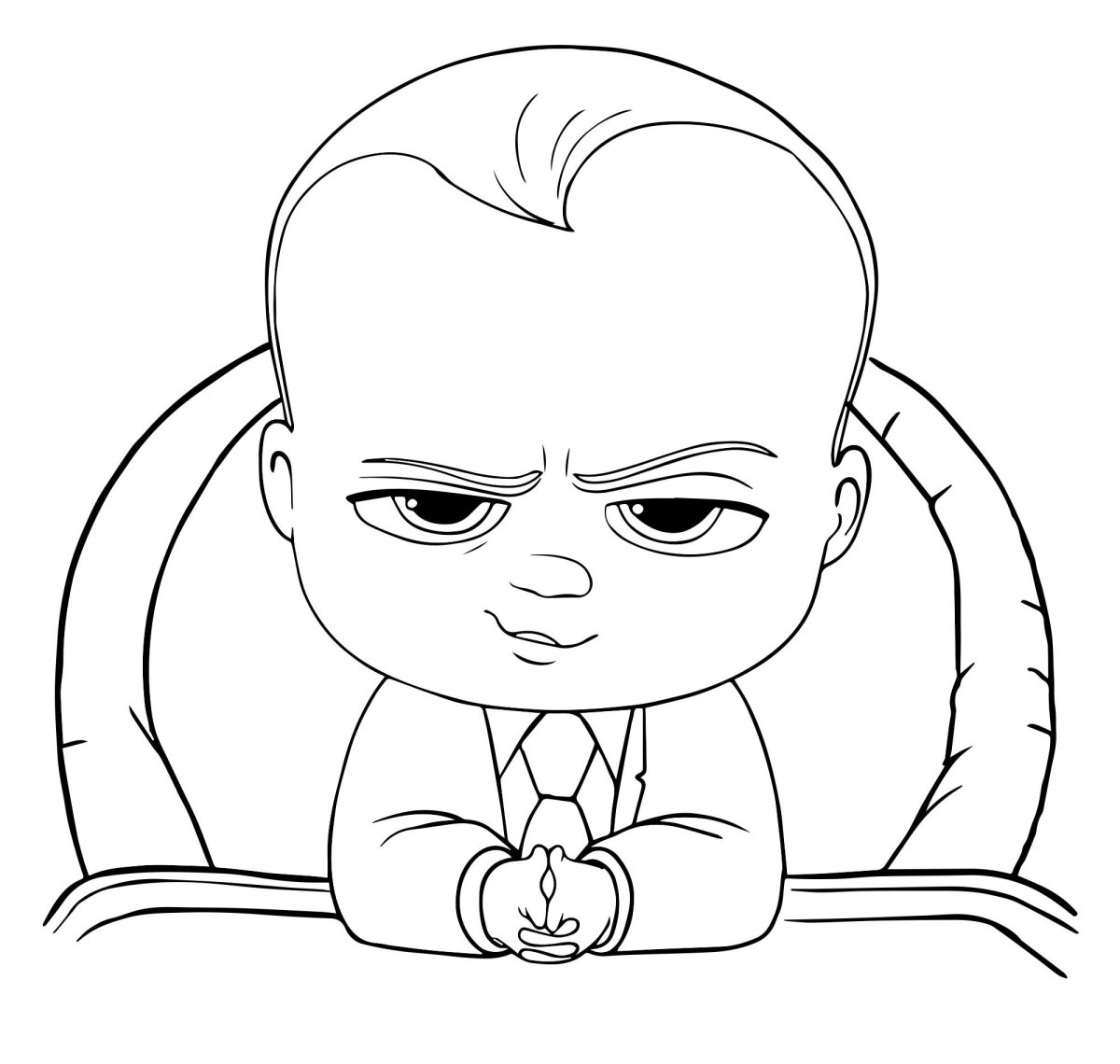 Босс молокосос раскраска