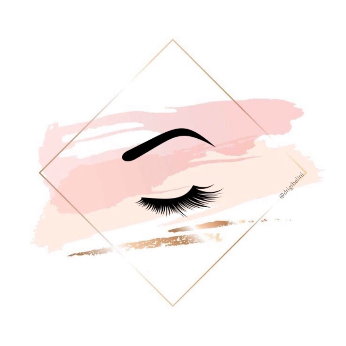 Логотип брови и ресницы