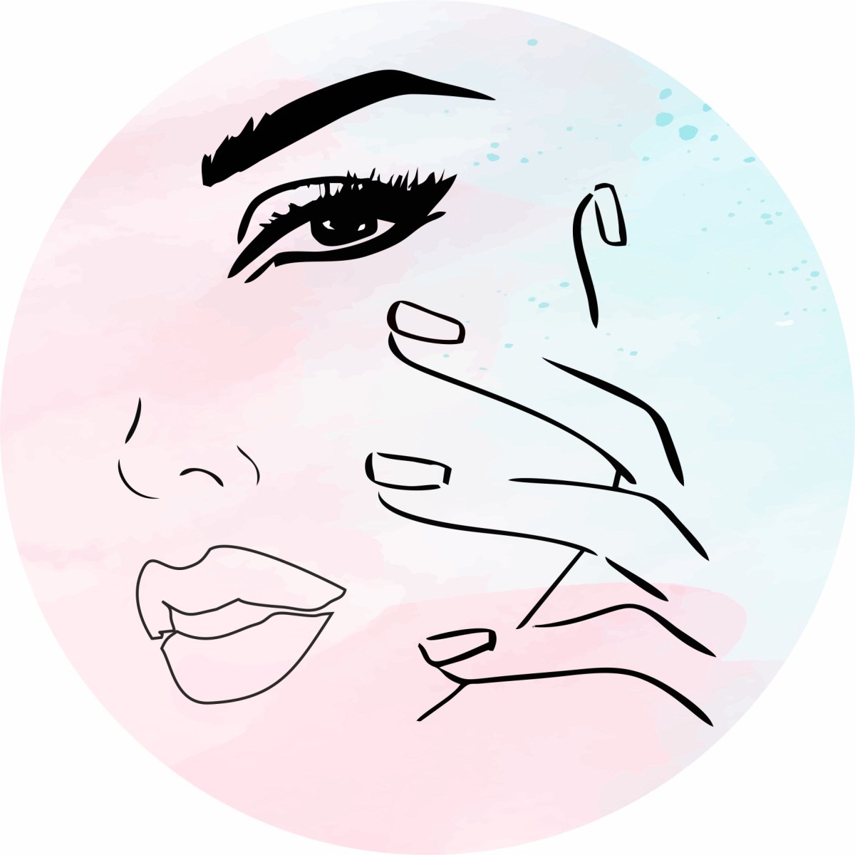 Логотип ногти ресницы