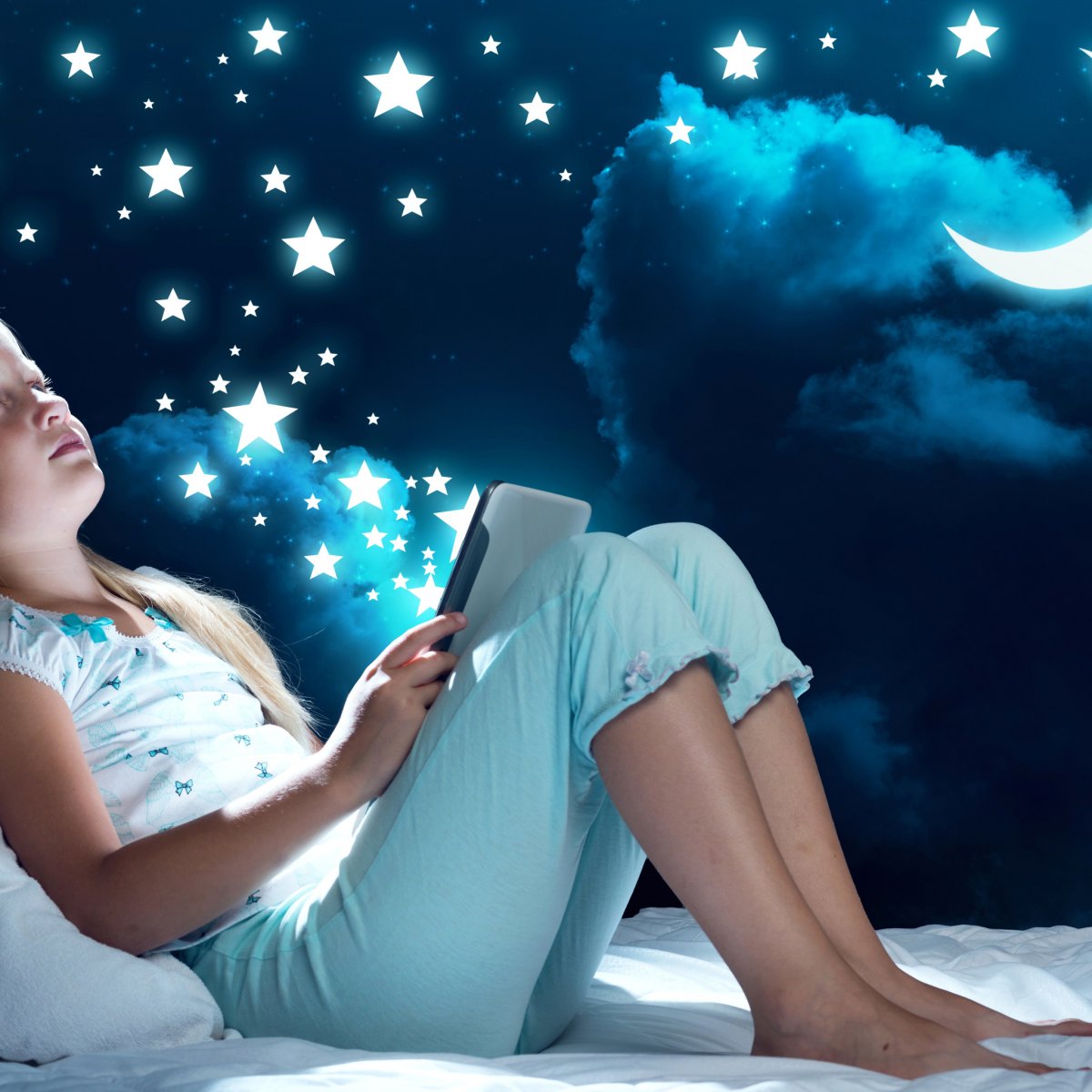 Девушка мечтает