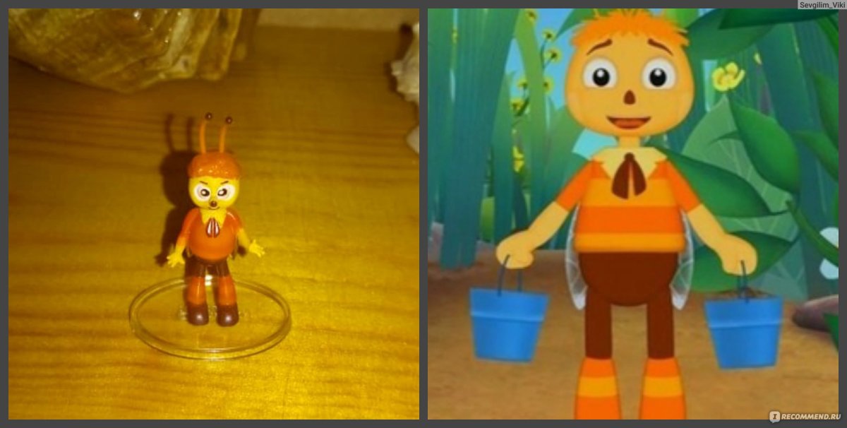 Герои мультика Лунтик Пчеленок