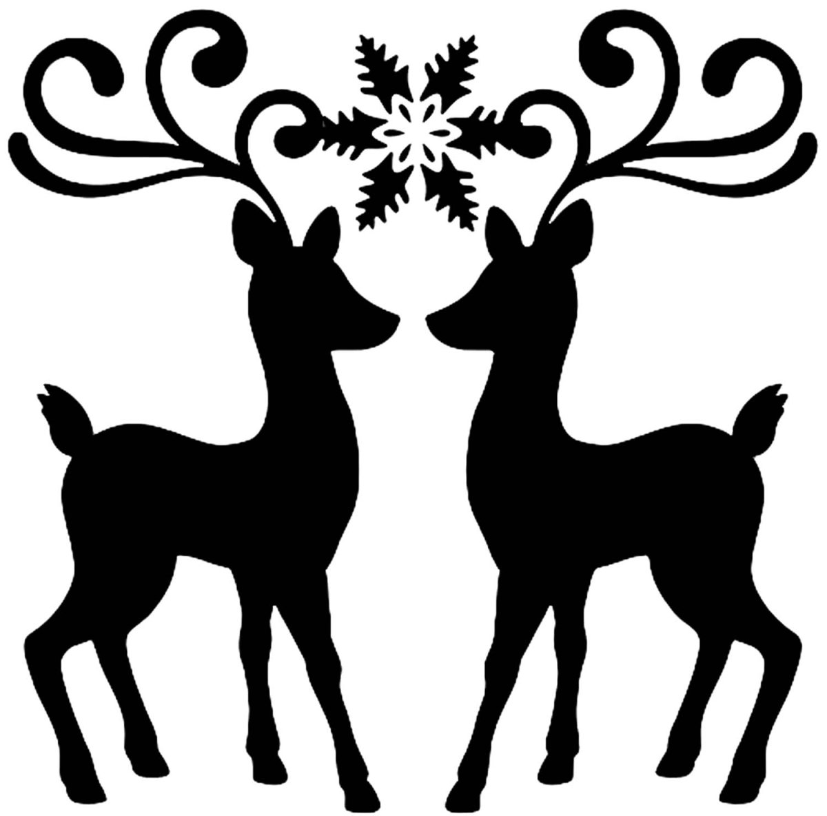 Олень на окно