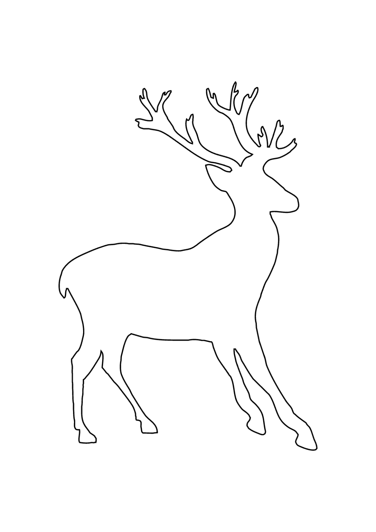 Силуэт оленя