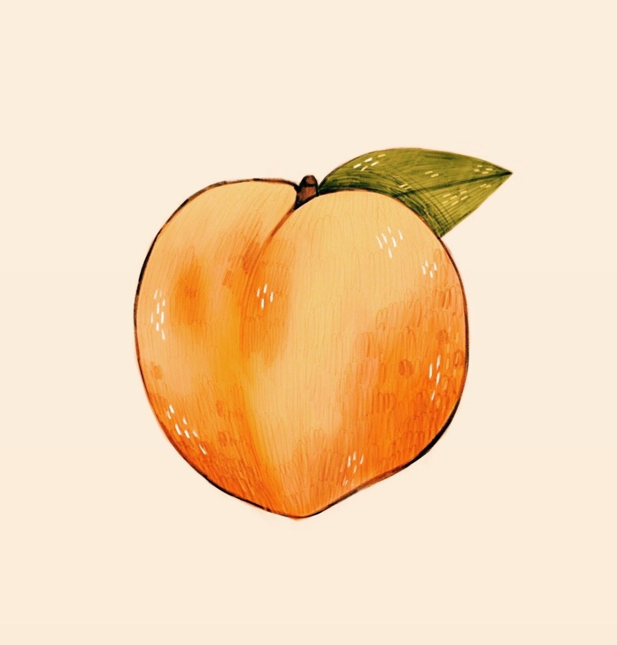 Фрукты персик для детей