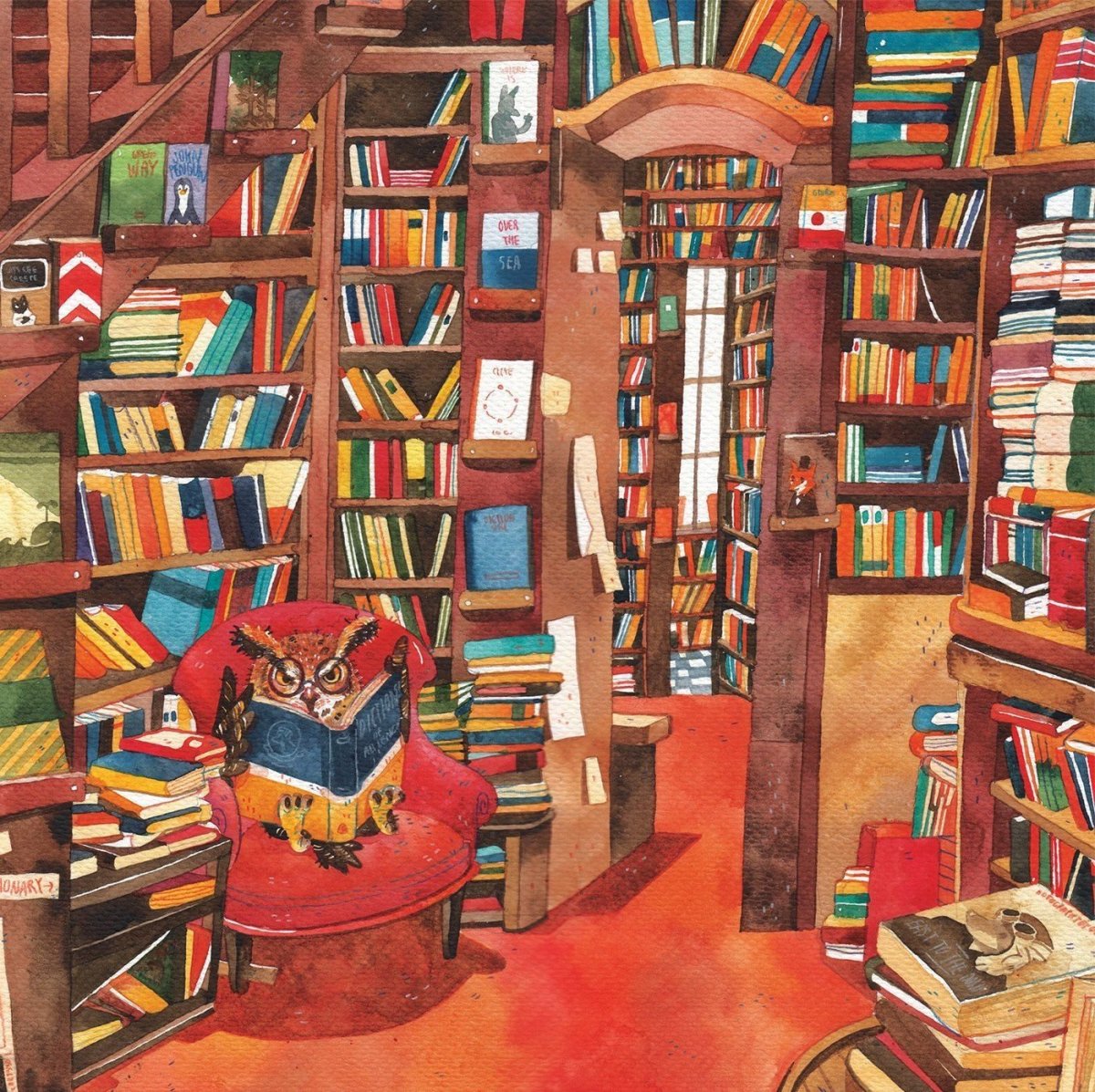 Книжные полки арт