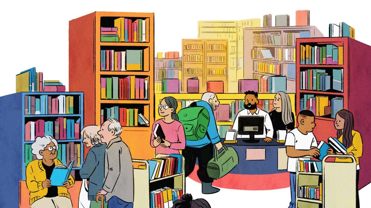 Библиотекарь рисунок