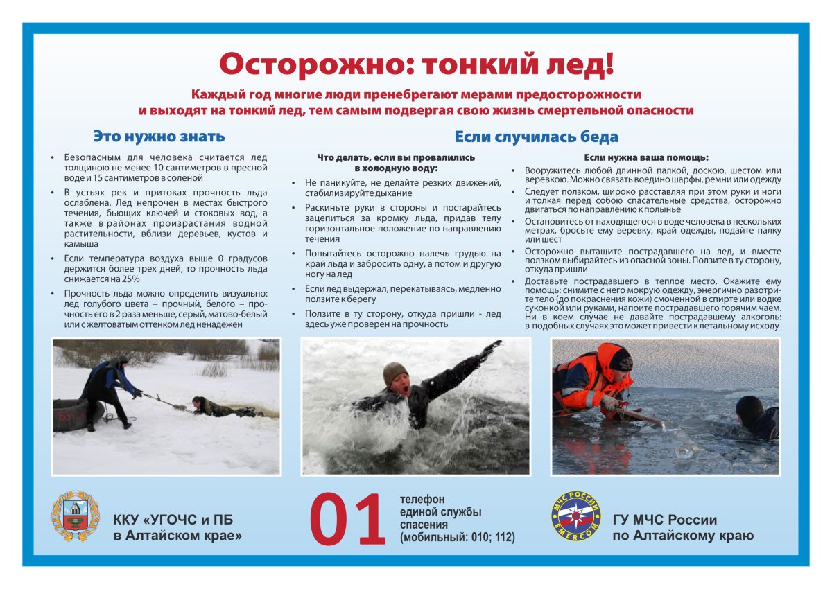 Правила безопасного поведения на весеннем льду