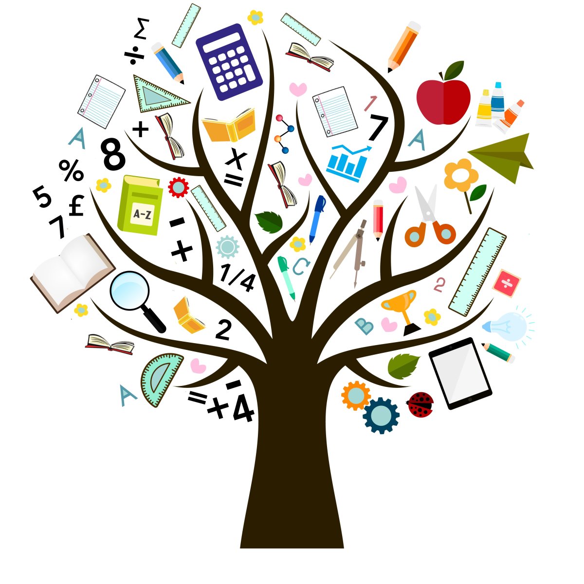 Книжное дерево в библиотеке