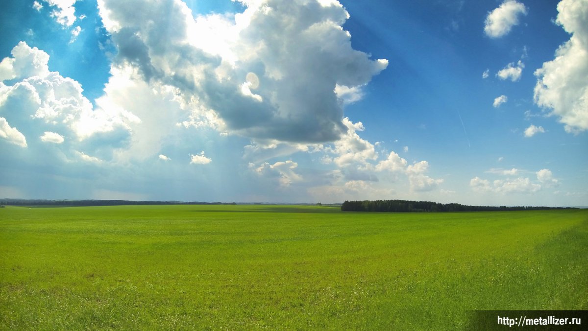 Равнина и солнце