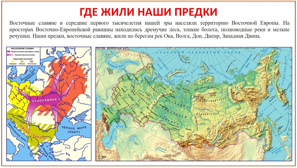 Где жили восточные славяне