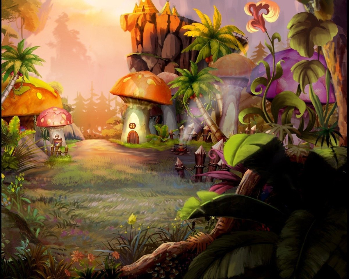 Сказочный фон для фотошопа