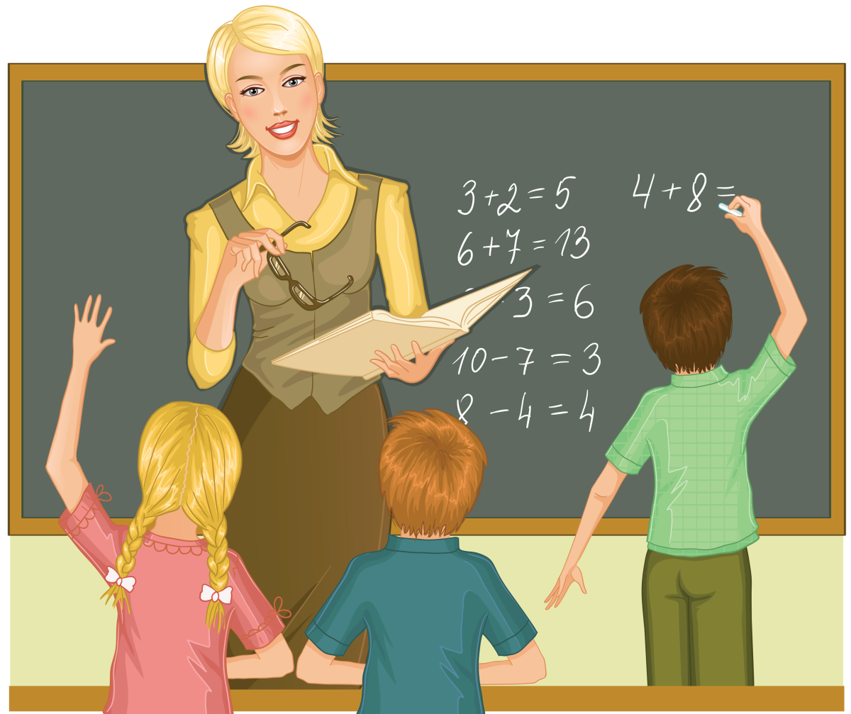 Учитель у доски