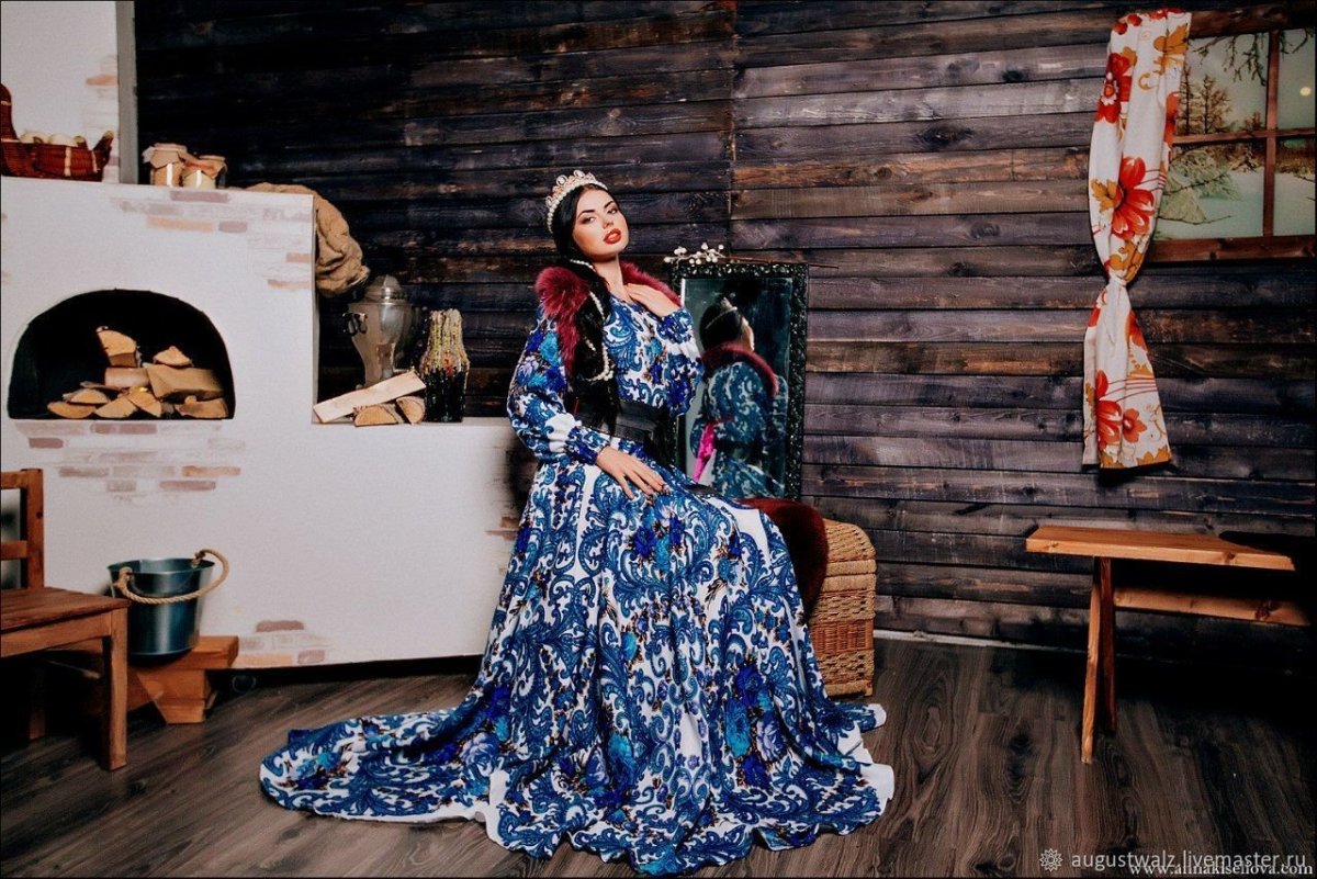 Платья в старинном русском стиле