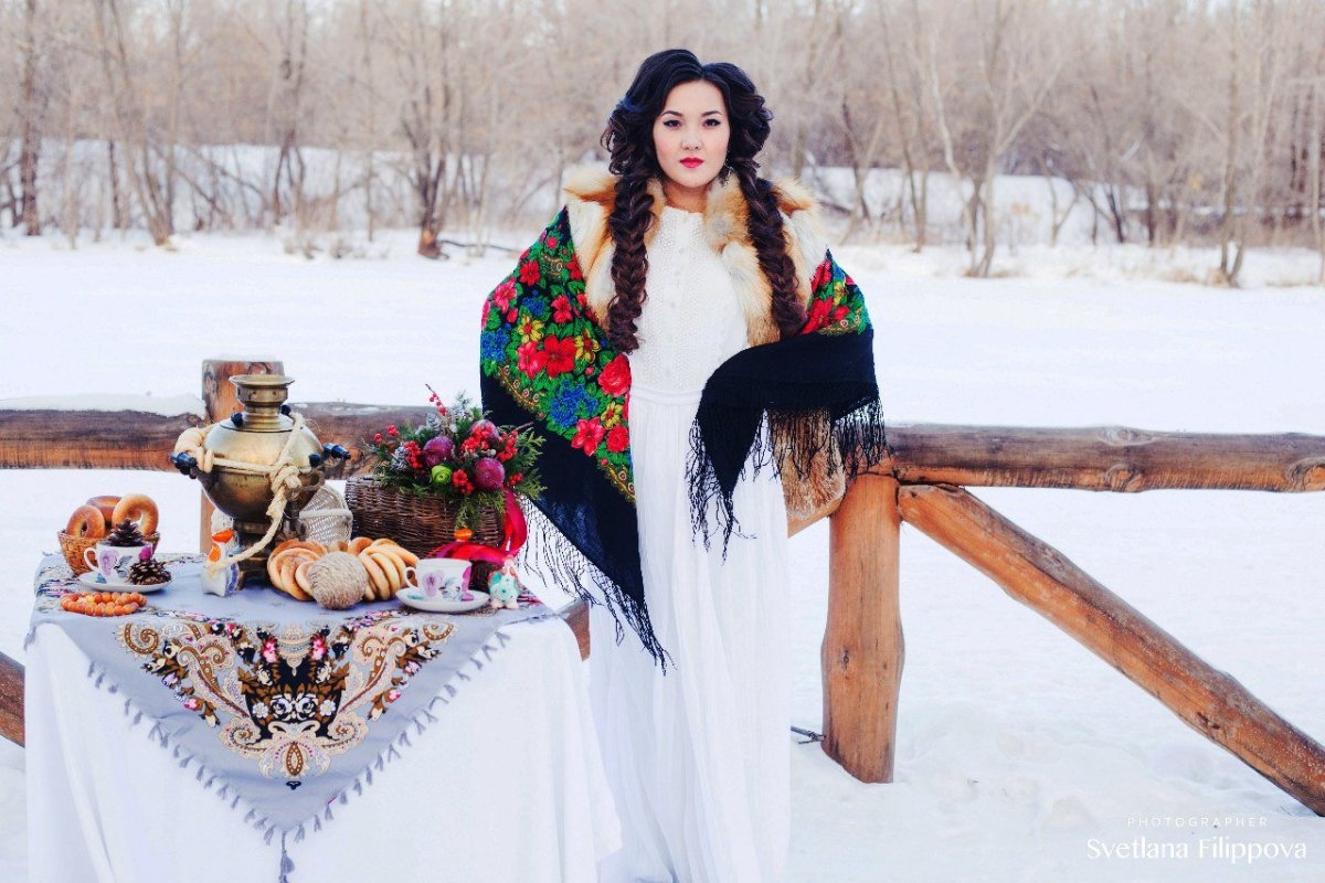 Фотосессия в русском стиле