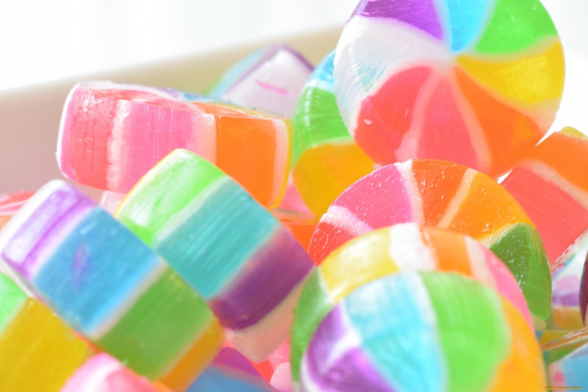 Конфеты разноцветные