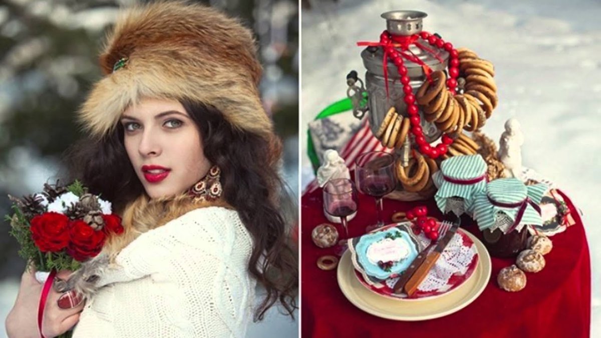 Зимняя свадьба в русском стиле