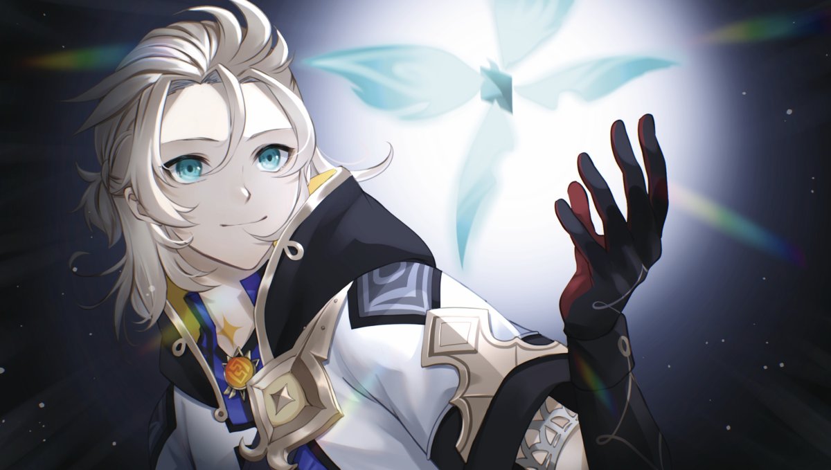 Альбедо Геншин Импакт арт