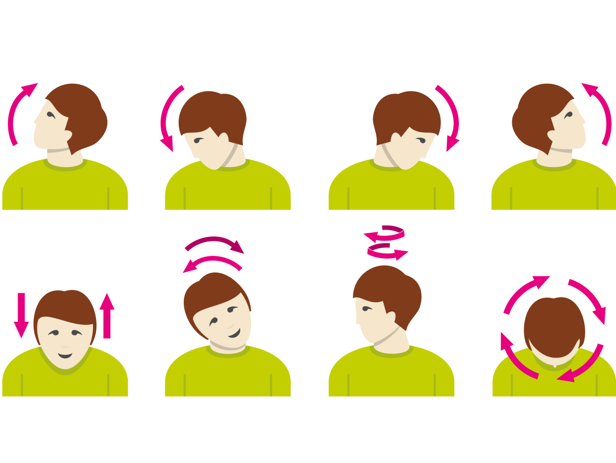 Разминка для шеи для детей