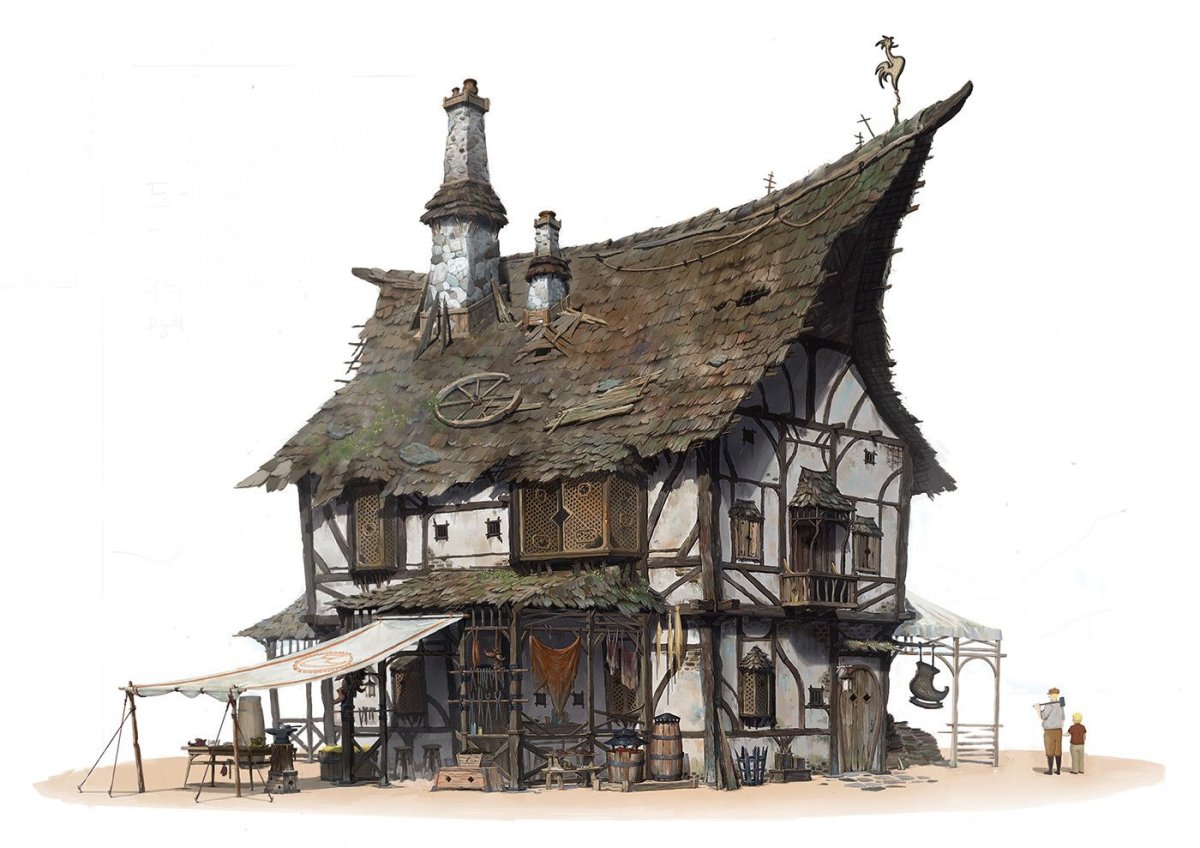 Домик маркерами