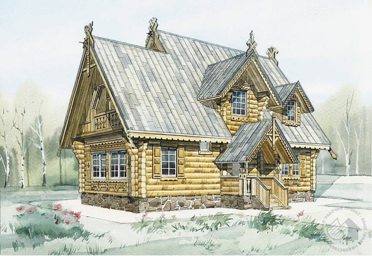 Иллюстрация домики Тоня Ткач