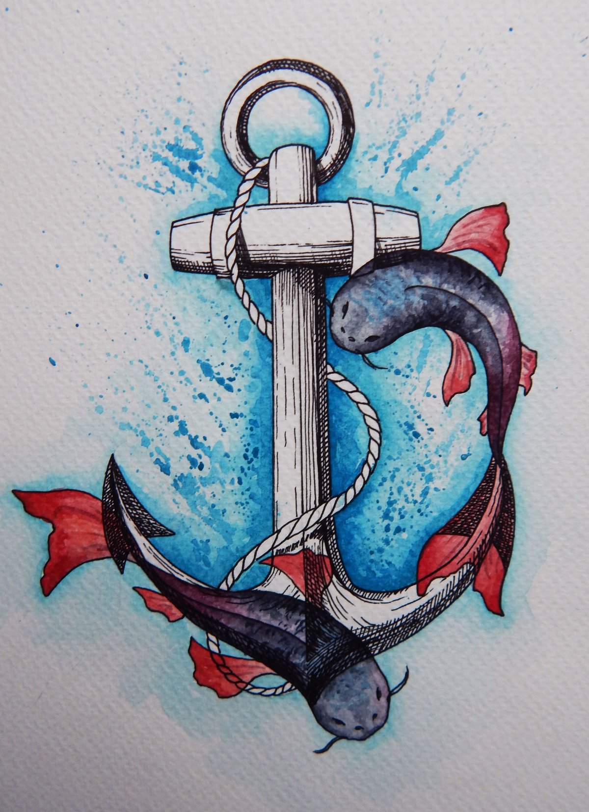 Якорь рисунок