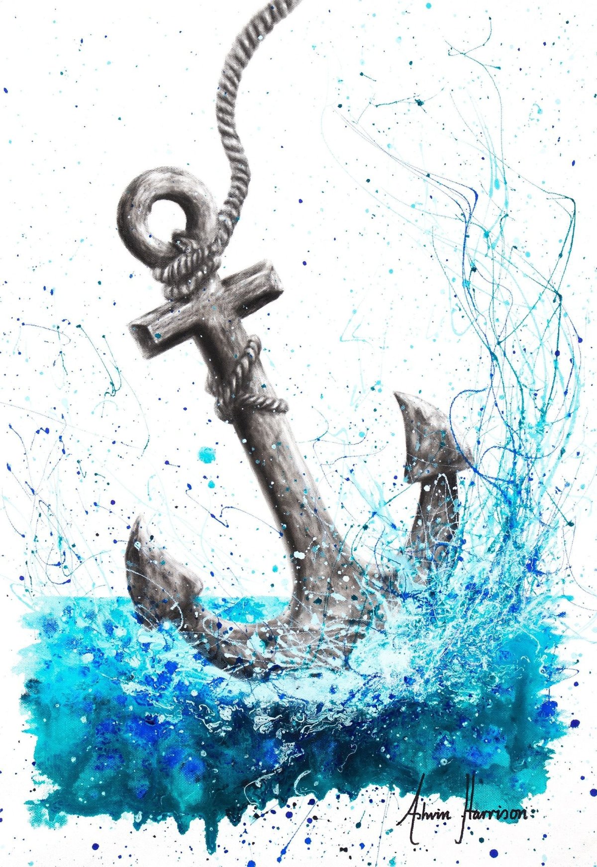 Красивый якорь