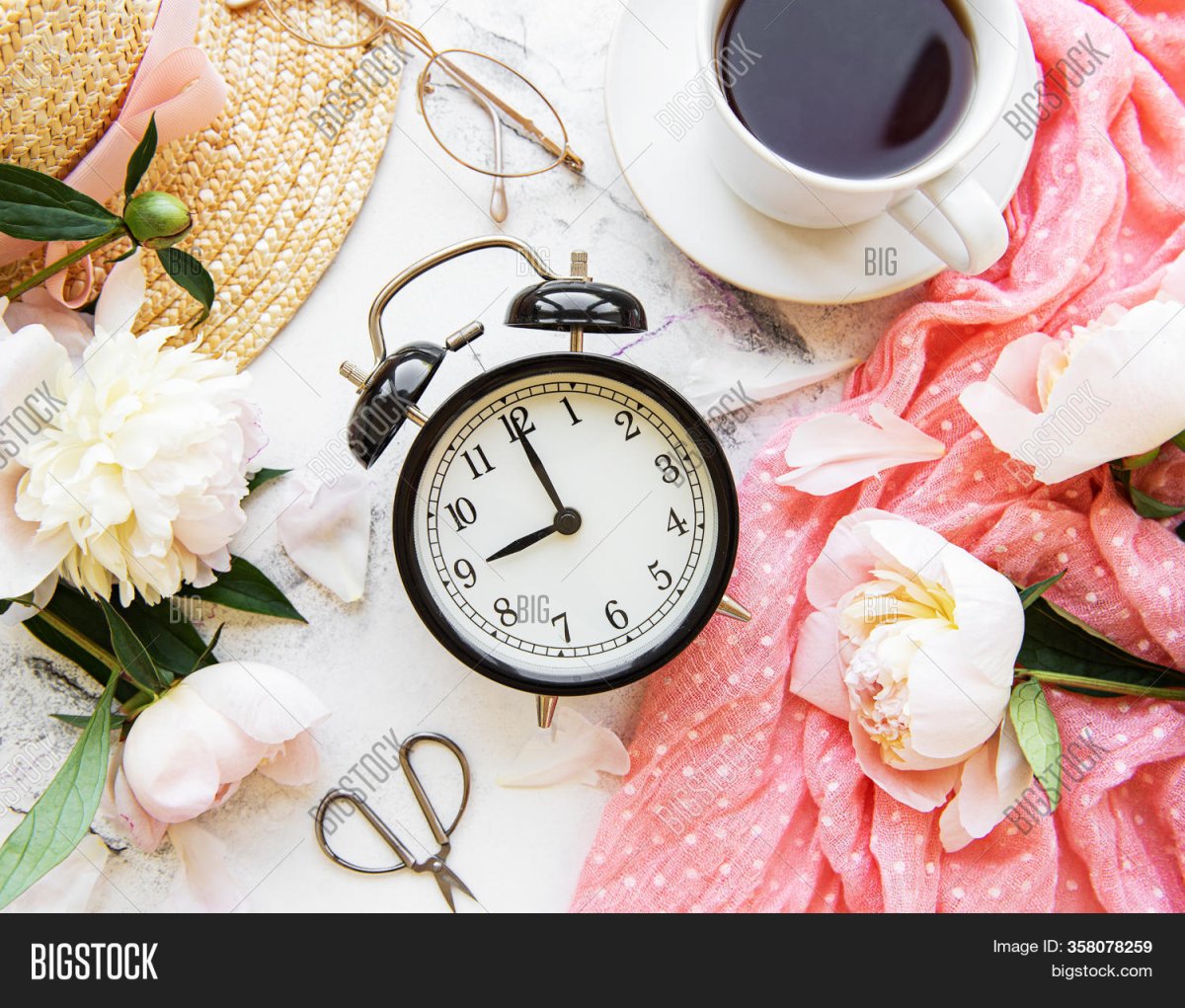 Доброго утра будильник цветы